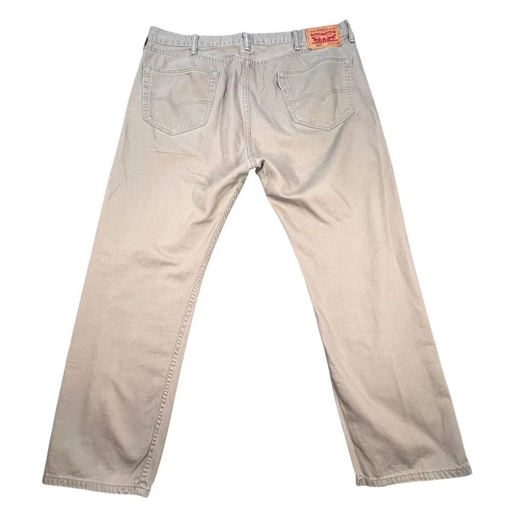 Levis Tan Khaki 505 Regular Straight Leg Pants Mens 40x30